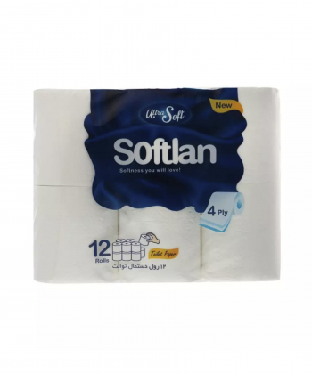 دستمال توالت 12 قلو سافتلن Softlan سری PTP