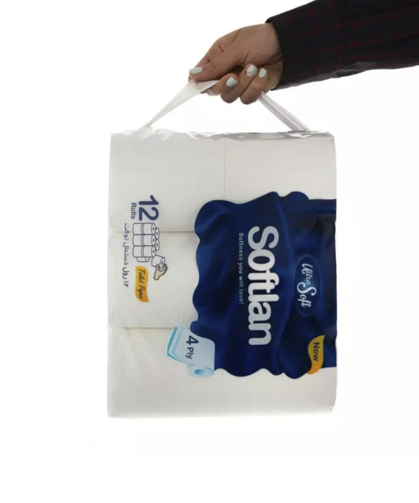دستمال توالت 12 قلو سافتلن Softlan سری PTP