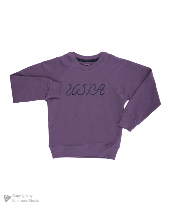 سویشرت و شلوار دخترانه یو اس پولو کیدز US Polo Kids کد 4032B1