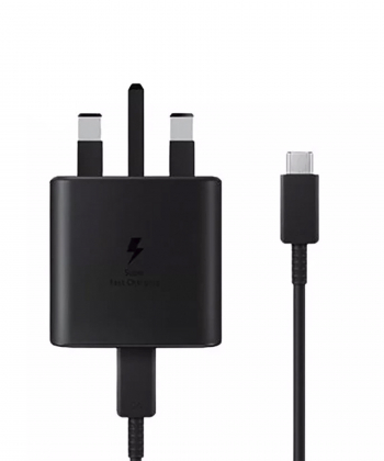 شارژر سامسونگ مدل EP TA845 اروپایی به همراه کابل تایپ سی