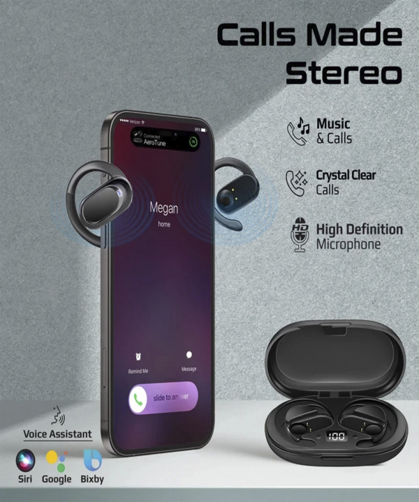 هندزفری بی سیم (ایربادز بلوتوث) پرومیت مدل AEROTUNE.BLACK