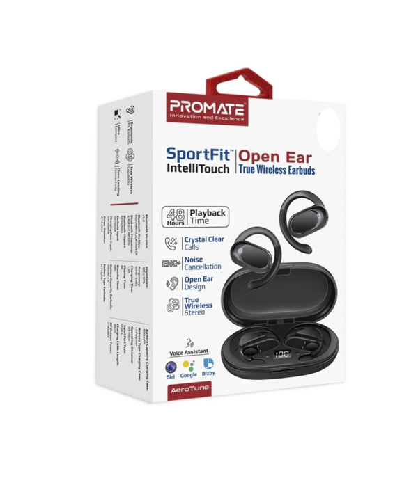 هندزفری بی سیم (ایربادز بلوتوث) پرومیت مدل AEROTUNE.BLACK