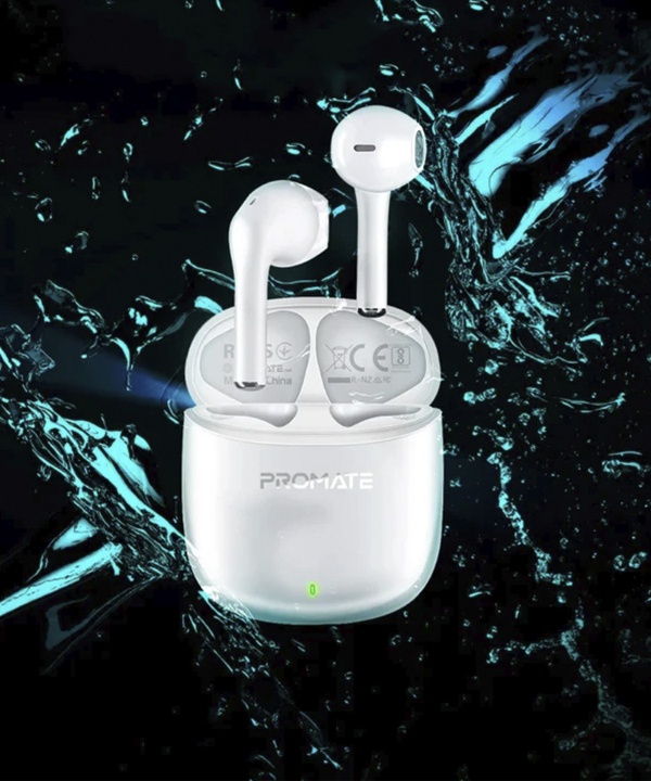 هندزفری بی‌سیم (ایربادز بلوتوث) پرومیت مدل LIMA.WHITE