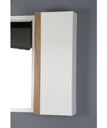 ست کابینت و روشویی دلفین Dolphin مدل Znd-R23-W به همراه آینه و باکس