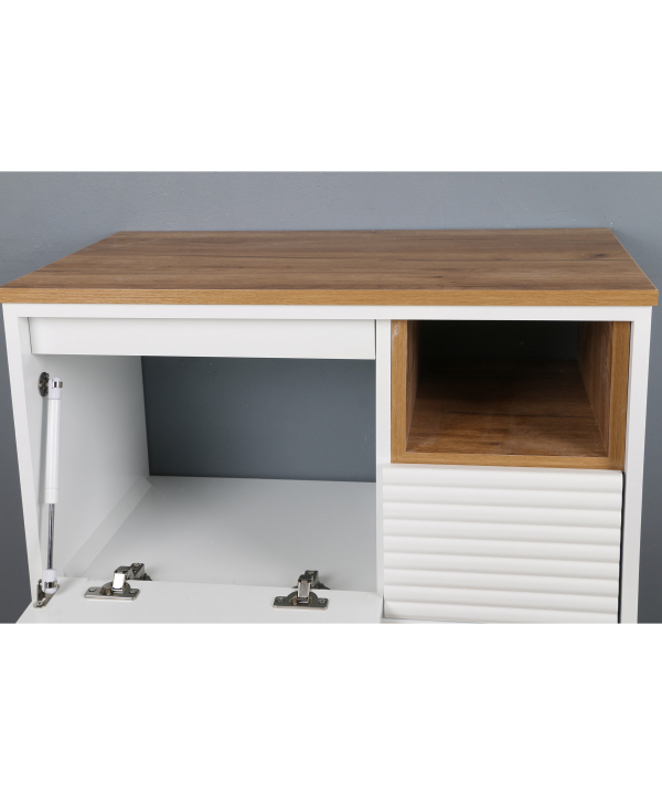 ست کابینت و روشویی دلفین Dolphin مدل Znd-R23-W به همراه آینه و باکس