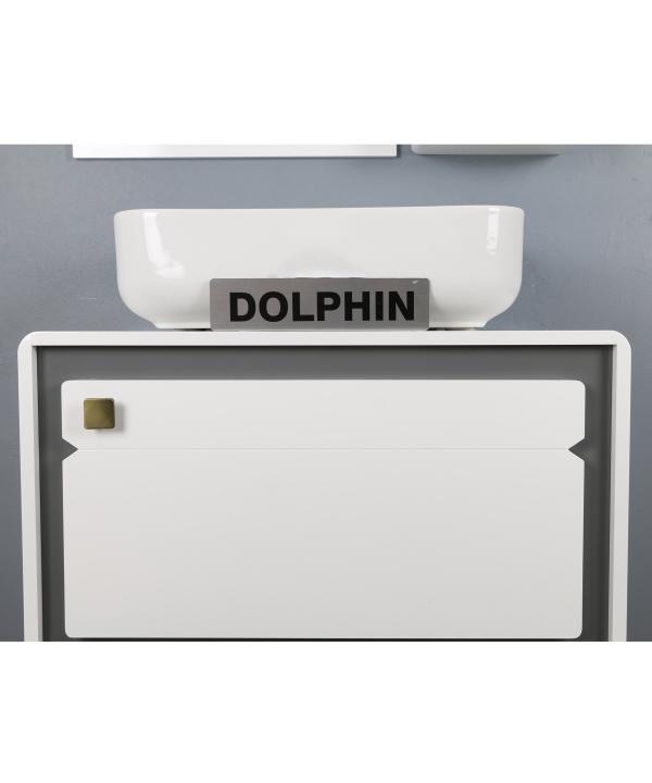 ست کابینت و روشویی دلفین Dolphin مدل ZND-R12-W به همراه آینه و باکس