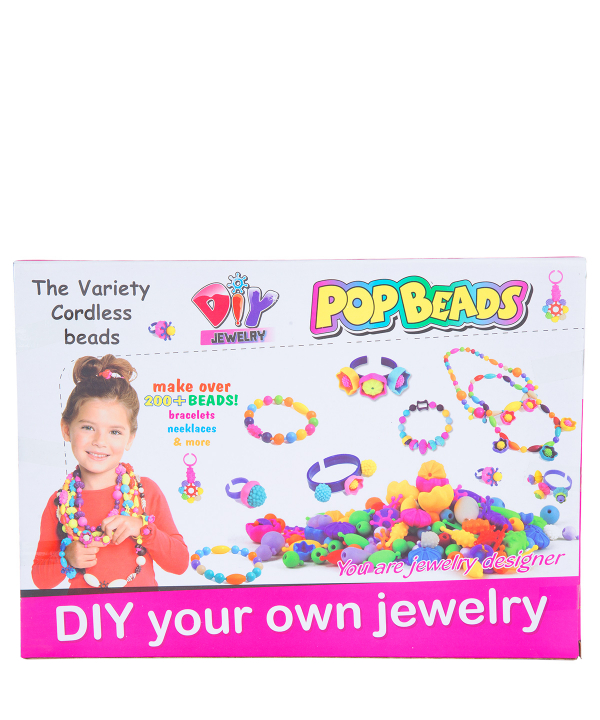 ست اسباب‌ بازی جواهرسازی 200 تکه مدل Pop Beads