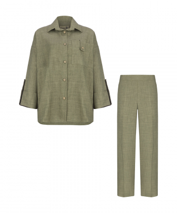 ست مانتو و شلوار زنانه السانا مدل 2057