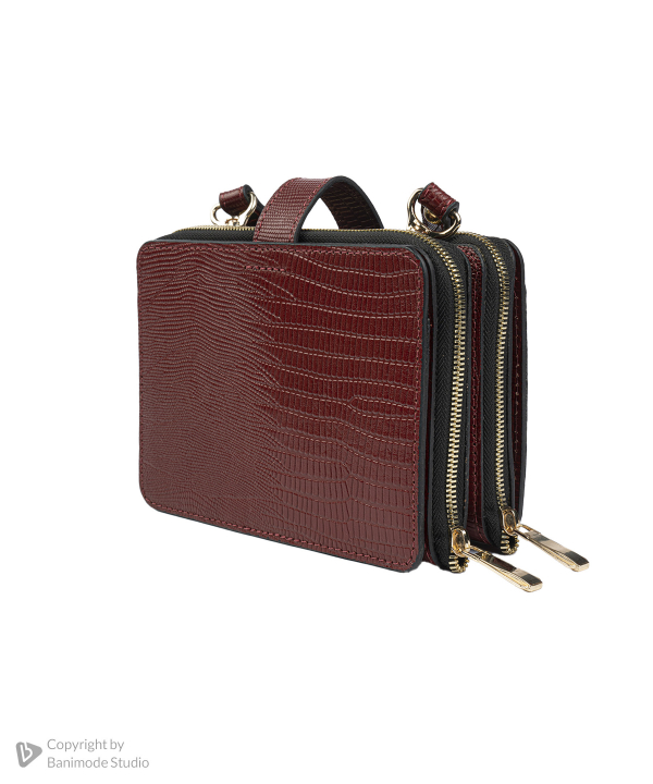 کیف دوشی چرم طبیعی زنانه صاد مدل JR5801