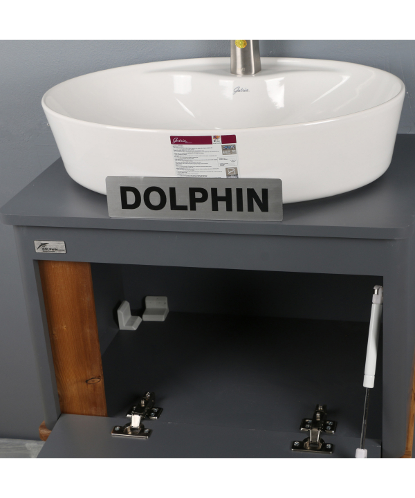 ست کابینت و روشویی دلفین Dolphin مدل R15 به همراه آینه و باکس