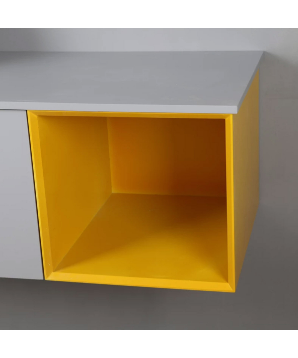 ست کابینت و روشویی دلفین Dolphin مدل 12040-gr به همراه آینه