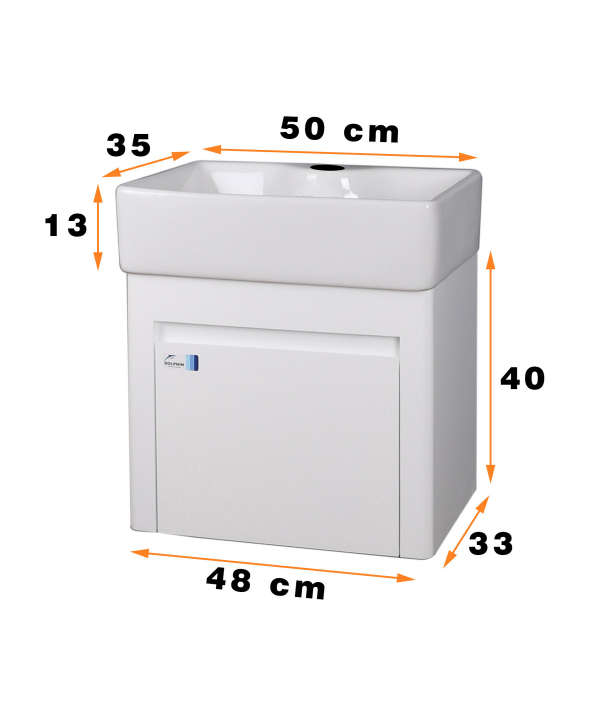 ست کابینت و روشویی دلفین Dolphin مدل 5030 به همراه آینه