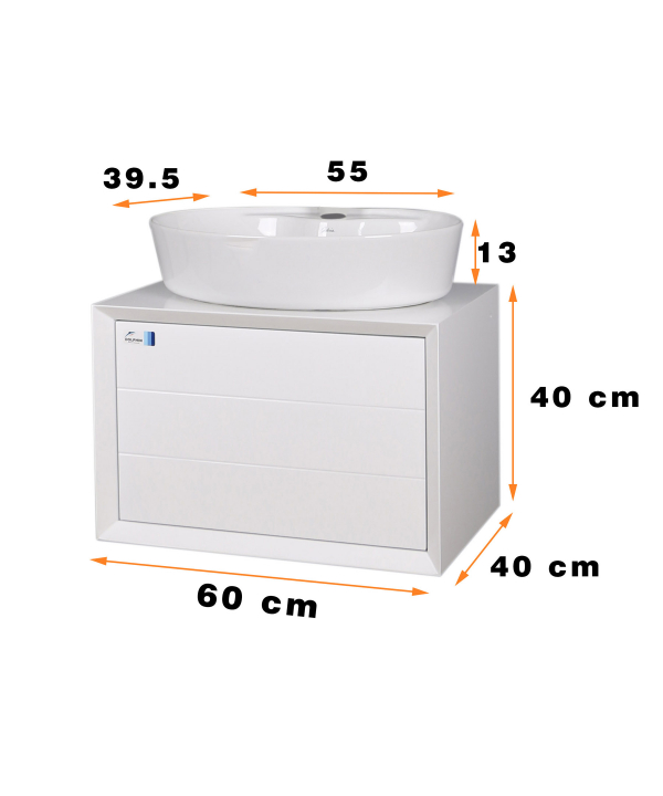 ست کابینت و روشویی دلفین Dolphin مدل 6040-W