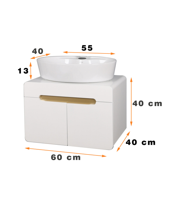 ست کابینت و روشویی دلفین Dolphin مدل 1128