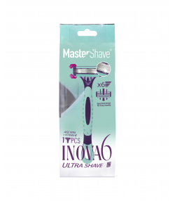 خودتراش زنانه 6 لبه مستر شیو Master Shave مدل اینوا بسته 1 عددی