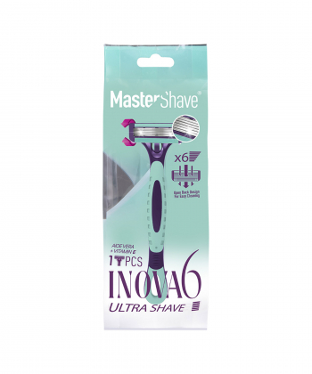 خودتراش زنانه 6 لبه مستر شیو Master Shave مدل اینوا بسته 1 عددی
