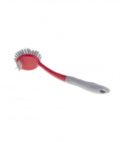 برس ظرف شویی دسته دار قرمز 30 سانتی هانیمان Haniman سری لیائو کد D 130014