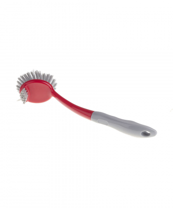 برس ظرف شویی دسته دار قرمز 30 سانتی هانیمان Haniman سری لیائو کد D 130014