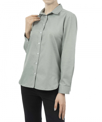 شومیز نخی آستین بلند زنانه تولیکا مدل 33018