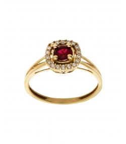 انگشتر طلا نگین قرمز میوگلد Mio Gold کدR426