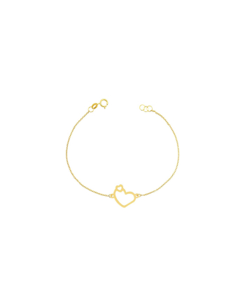 دستبند طلا قلب میوگلد Mio Gold کدBR703