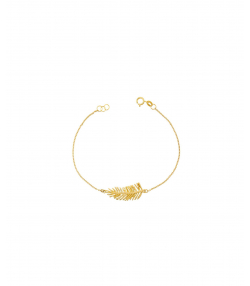 دستبند طلا برگ میوگلد Mio Gold کدBR937