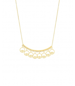 گردنبند طلا چشم میوگلد Mio Gold کدNC1514