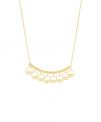 گردنبند طلا چشم میوگلد Mio Gold کدNC1514