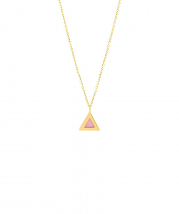 گردنبند طلا مثلث میوگلد Mio Gold کدNC1692