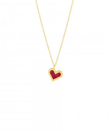 گردنبند طلا قلب میوگلد Mio Gold کدNC1695