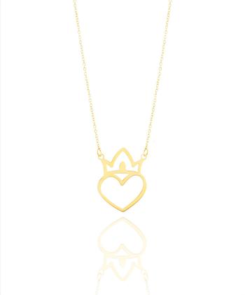 گردنبند طلا قلب میوگلد Mio Gold کدNC1395