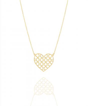 گردنبند طلا قلب میوگلد Mio Gold کدNC1720