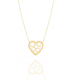 گردنبند طلا قلب میوگلد Mio Gold کدNC1721