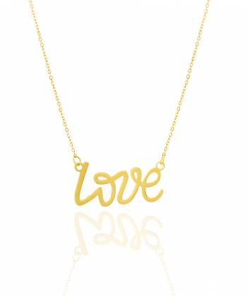 گردنبند طلا Love میوگلد Mio Gold کدNC543