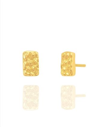 گوشواره طلا مستطیل میوگلد Mio Gold کدE1510