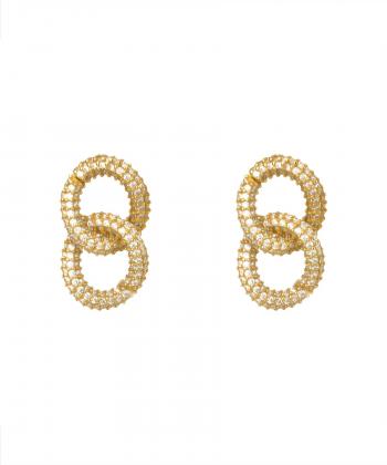 گوشواره طلا کارتیه میوگلد Mio Gold کدE246
