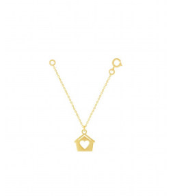 آویز طلا ساعت خونه میوگلد Mio Gold کدW138