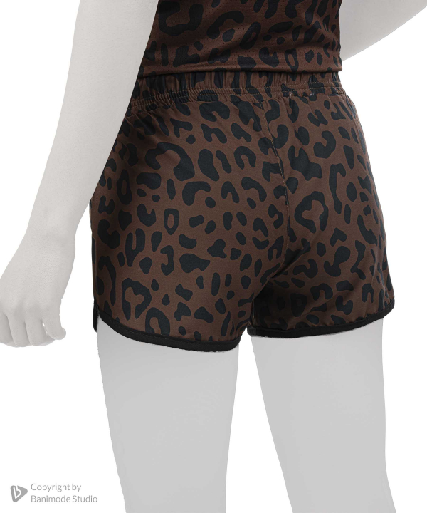 UNIPRO WOMEN-ADI PANTHER WOVEN SHORTS-BROWN