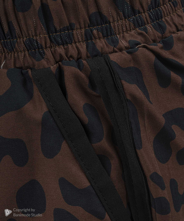 UNIPRO WOMEN-ADI PANTHER WOVEN SHORTS-BROWN