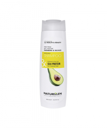شامپو موهای رنگ شده نچرالن Naturellen مدل Protein and Avocado حجم 450 میلی لیتر