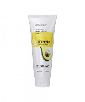 ماسک مو مناسب موهای رنگ شده نچرالن Naturellen مدل Protein and Avocado حجم 250 میلی لیتر