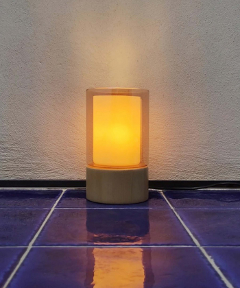 آباژور رومیزی چوبی چشمه نور مدل HN9080