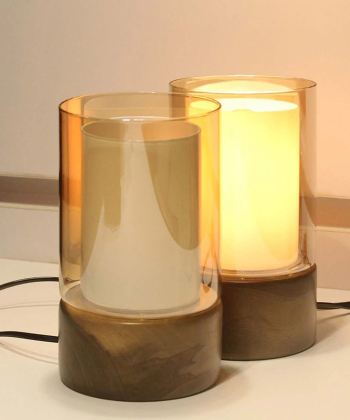 آباژور رومیزی چوبی چشمه نور مدل HN9080