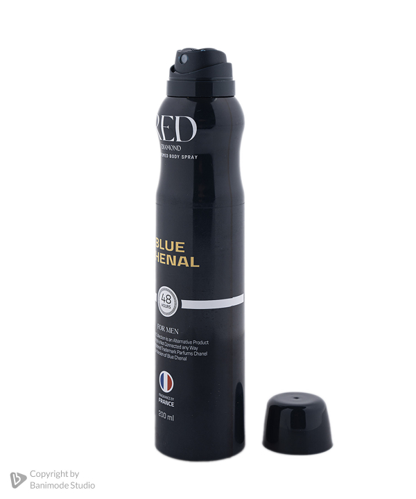 اسپری خوشبوکننده بدن مردانه رد دایموند Red Diamond مدل Bleu De Chanel حجم 200 میلی لیتر