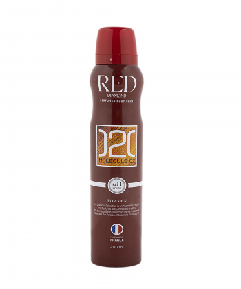 اسپری خوشبوکننده بدن مردانه رد دایموند Red Diamond مدل Molecule 02 حجم 200 میلی لیتر
