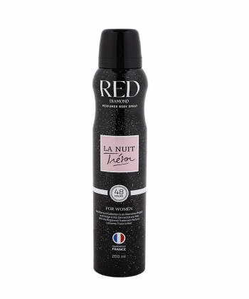 اسپری خوشبوکننده بدن زنانه رد دایموند Red Diamond مدل La Nuit Tresor حجم 200 میلی لیتر