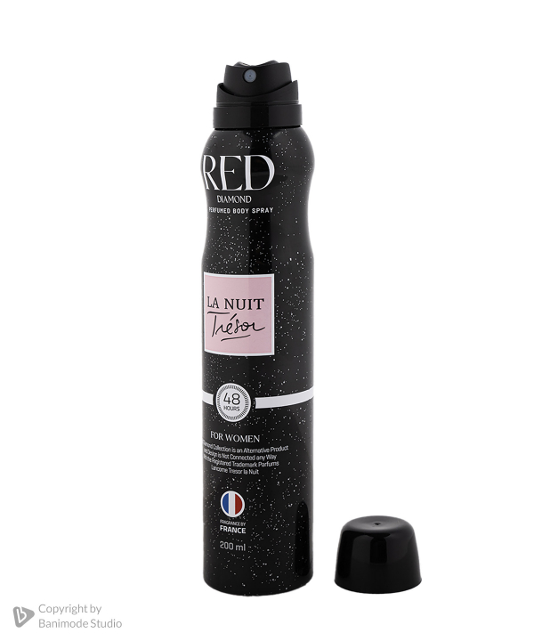 اسپری خوشبوکننده بدن زنانه رد دایموند Red Diamond مدل La Nuit Tresor حجم 200 میلی لیتر