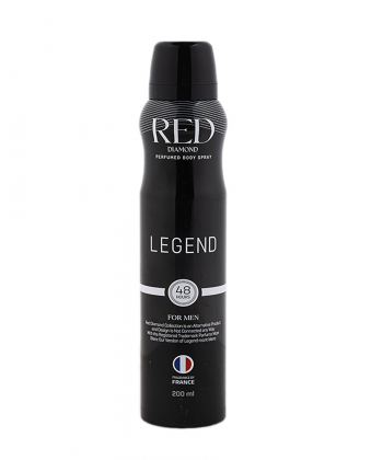 اسپری خوشبوکننده بدن مردانه رد دایموند Red Diamond مدل Legend حجم 200 میلی لیتر