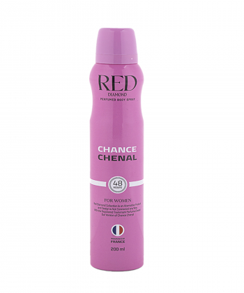 اسپری خوشبوکننده بدن زنانه رد دایموند Red Diamond مدل Chanel Chance حجم 200 میلی لیتر