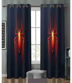 پرده نوپه هوم Nope Home مدل مخمل پانچی طرح عنکبوتی سایز 140x280